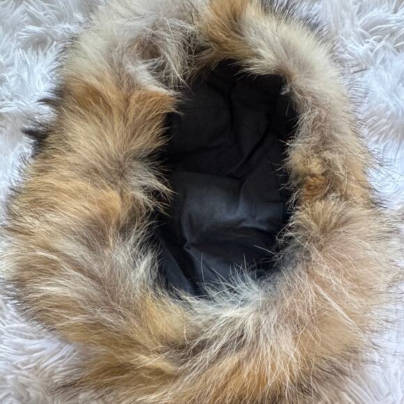 Vintage 1960s Soviet Era Russian Fox Fur Papakha Hat Small - Picture 5 of 9